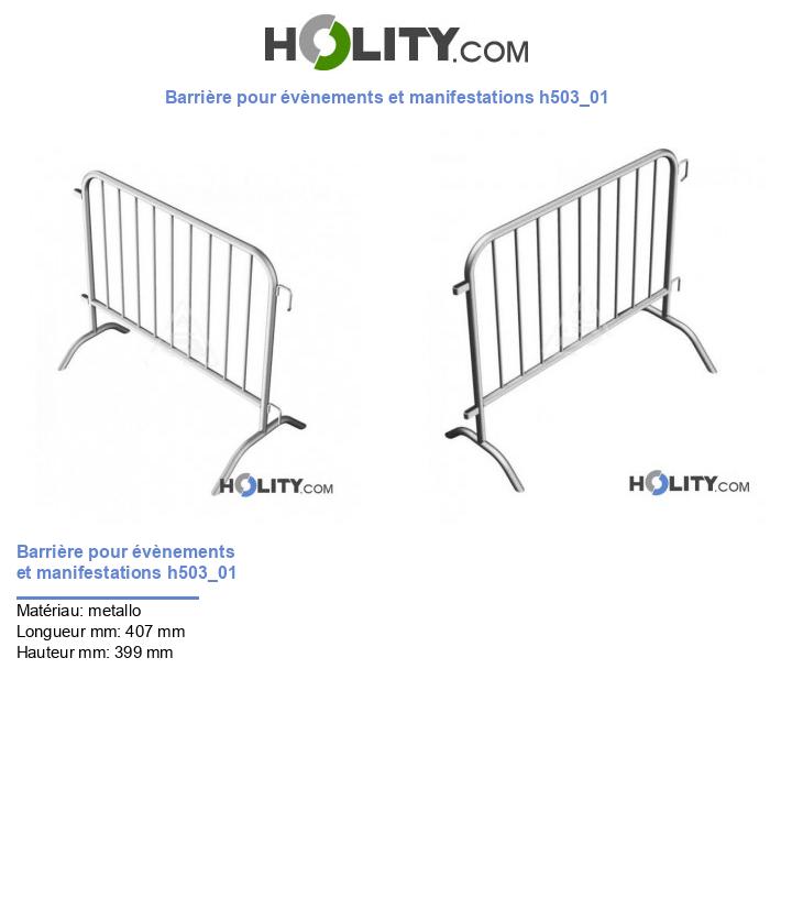Barrière pour évènements et manifestations h503_01