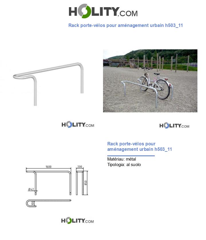 Rack porte-vélos pour aménagement urbain h503_11