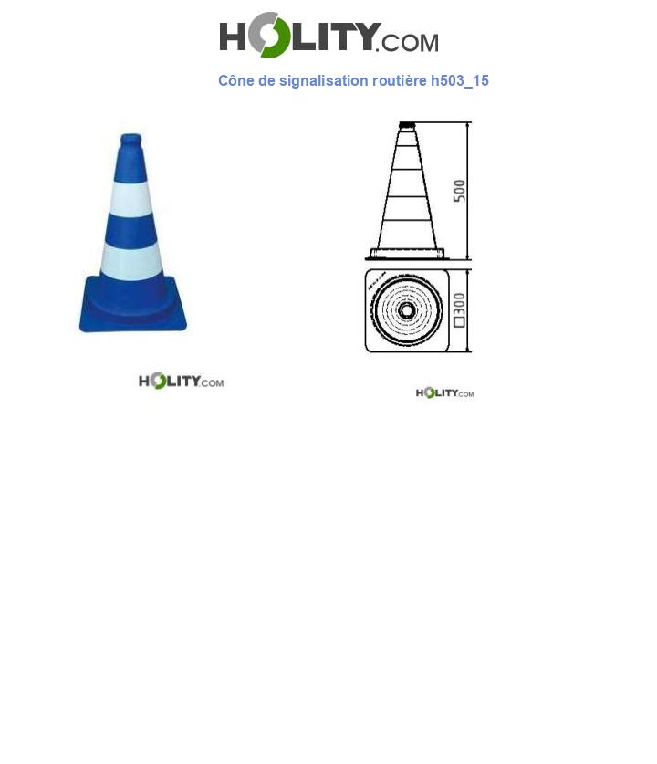 Cône de signalisation routière h503_15