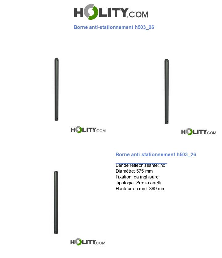 Borne anti-stationnement h503_26