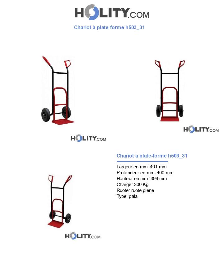 Chariot à plate-forme h503_31