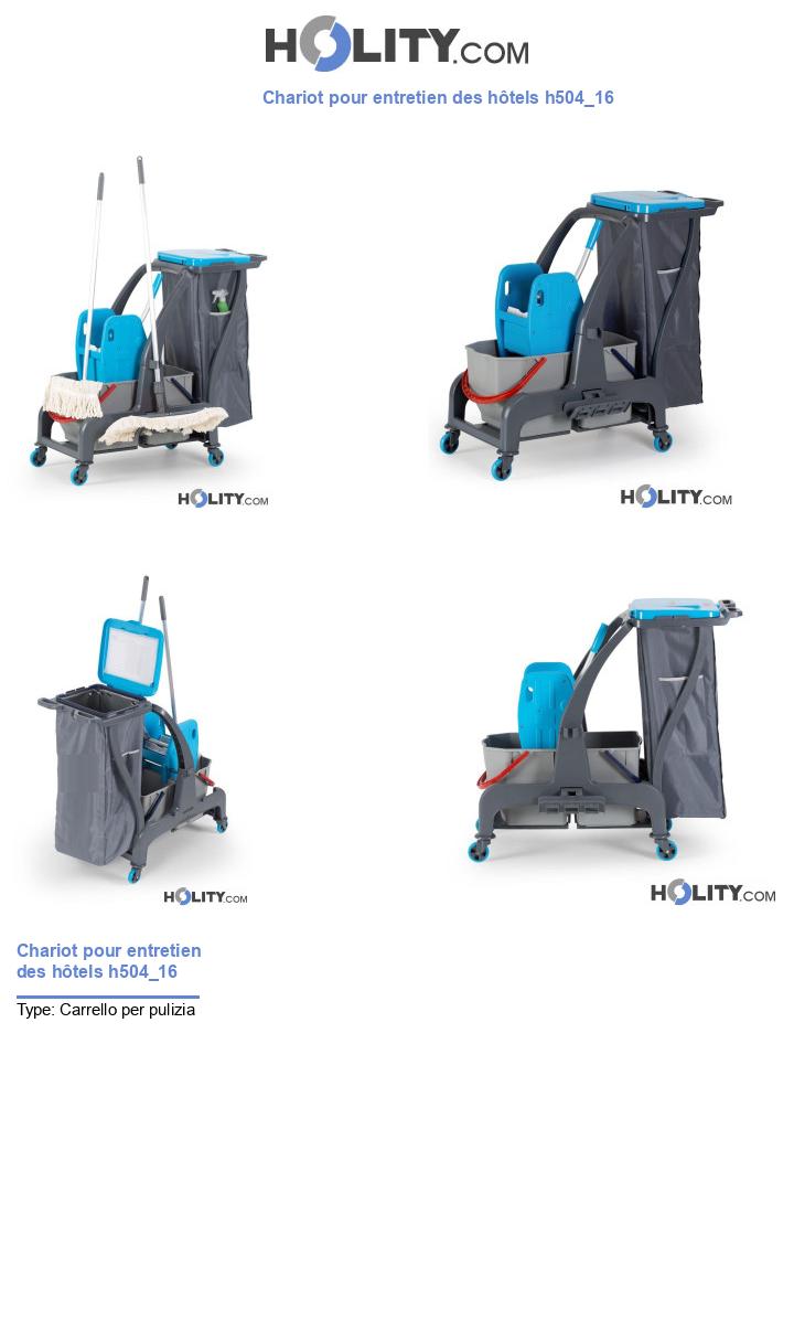 Chariot pour entretien des hôtels h504_16