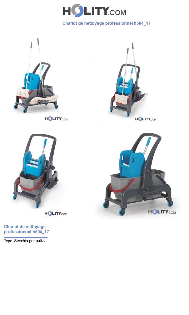Chariot de nettoyage professionnel h504_17