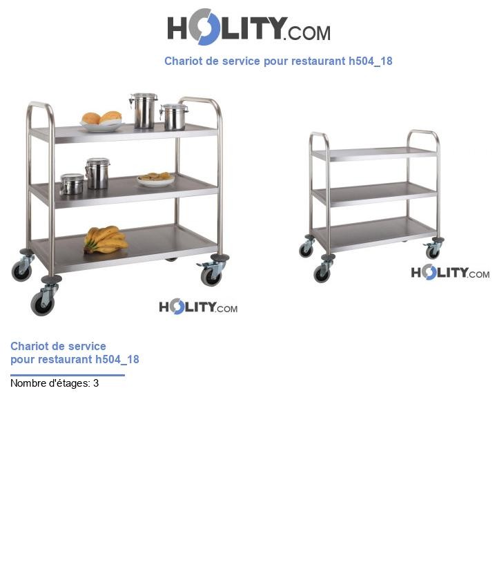Chariot de service pour restaurant h504_18