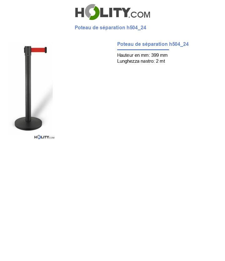 Poteau de séparation h504_24