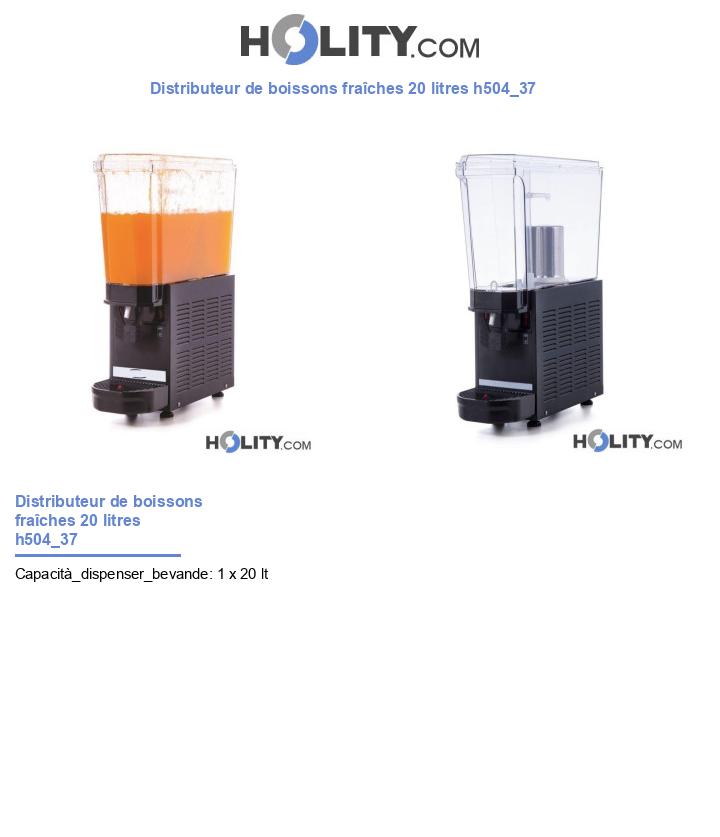 Distributeur de boissons fraîches 20 litres h504_37