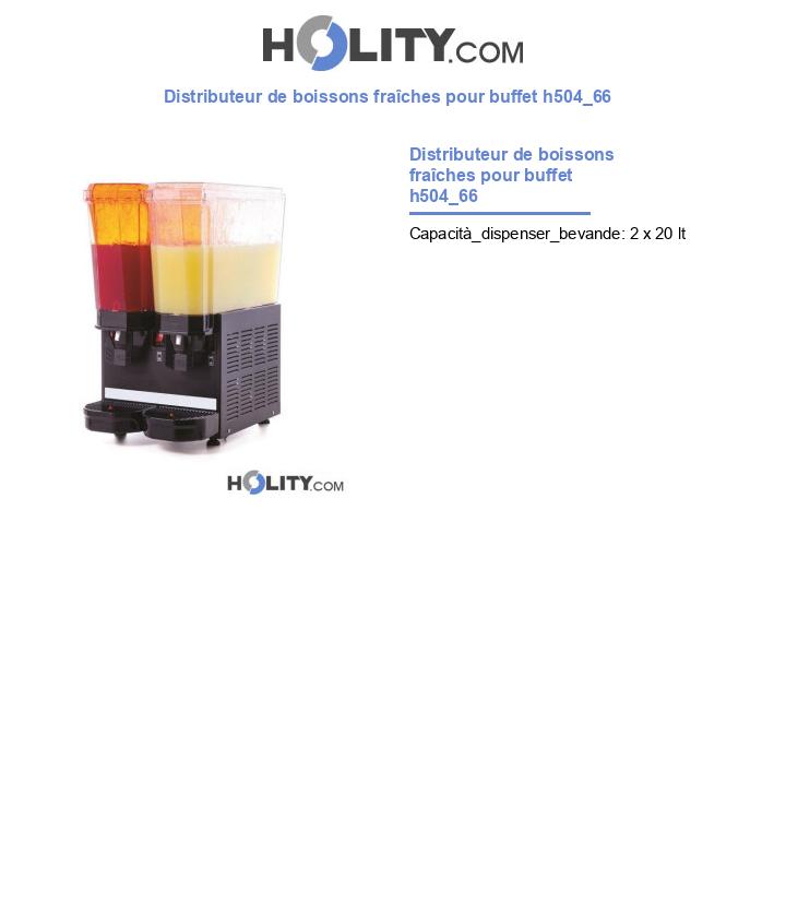 Distributeur de boissons fraîches pour buffet h504_66