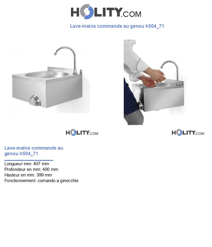 Lave-mains commande au genou h504_71