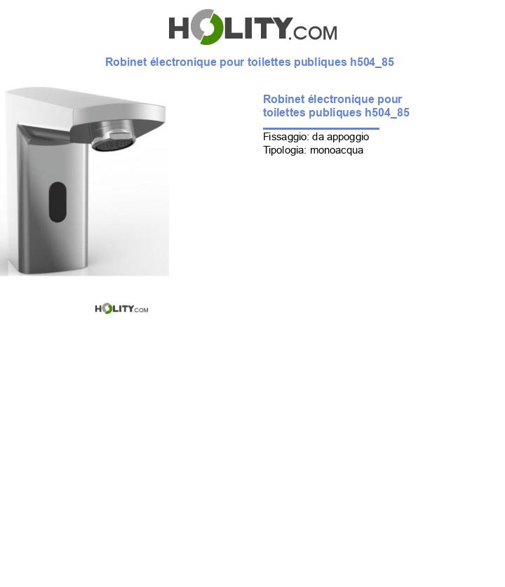 Robinet électronique pour toilettes publiques h504_85