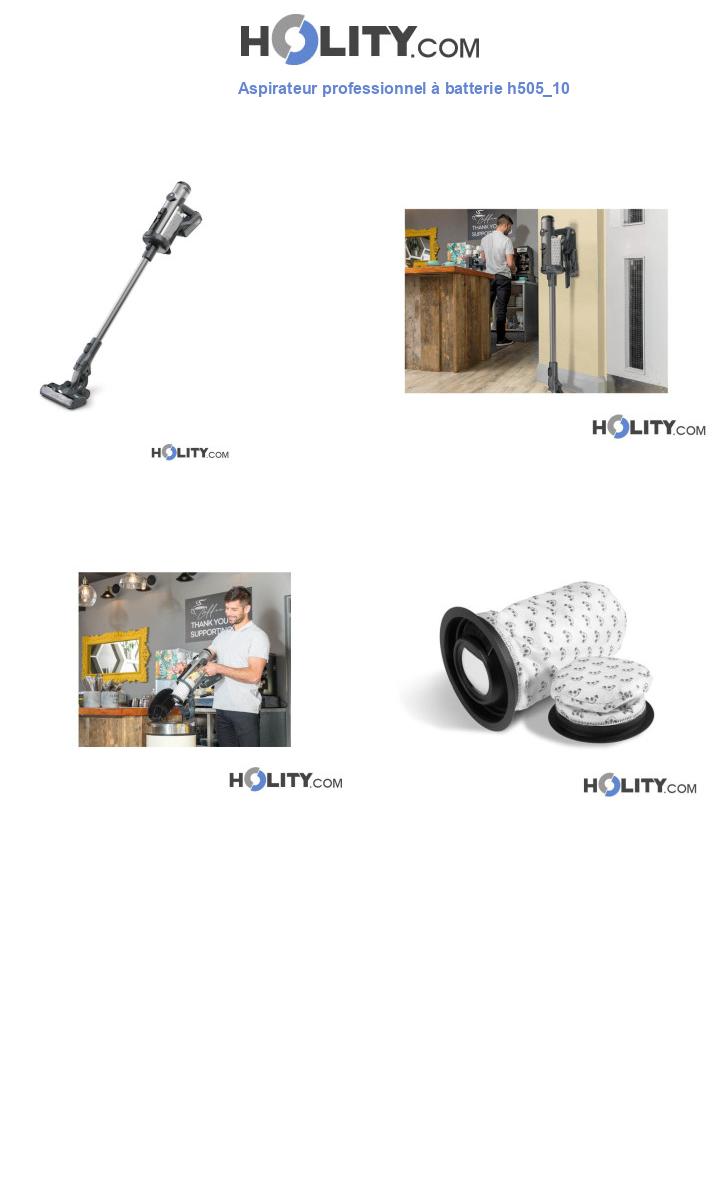 Aspirateur professionnel à batterie h505_10