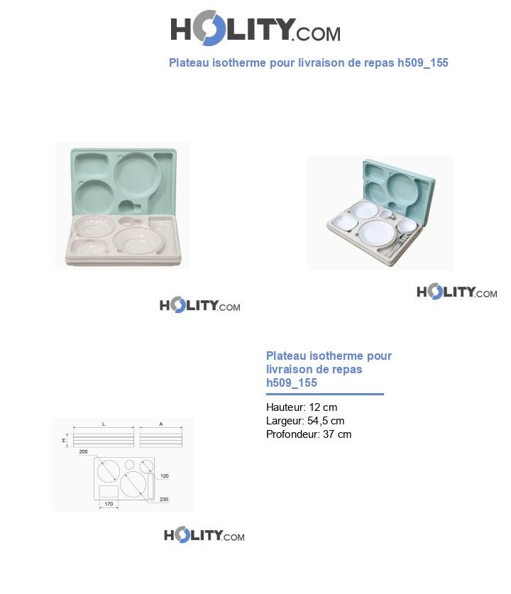 Plateau isotherme pour livraison de repas h509_155