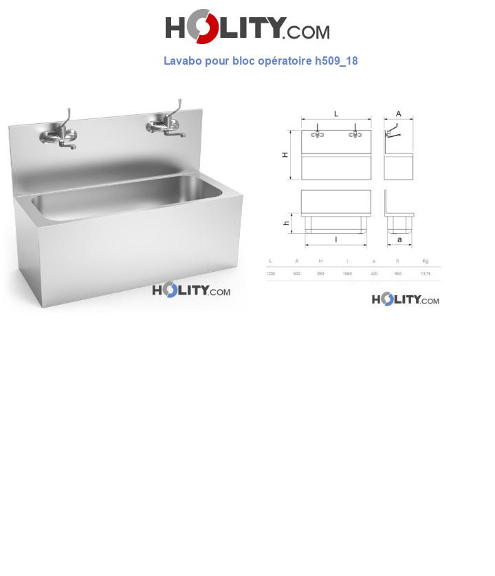Lavabo pour bloc opératoire h509_18