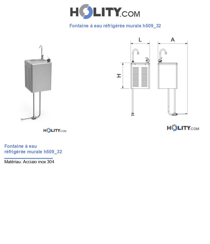 Fontaine à eau réfrigérée murale h509_32