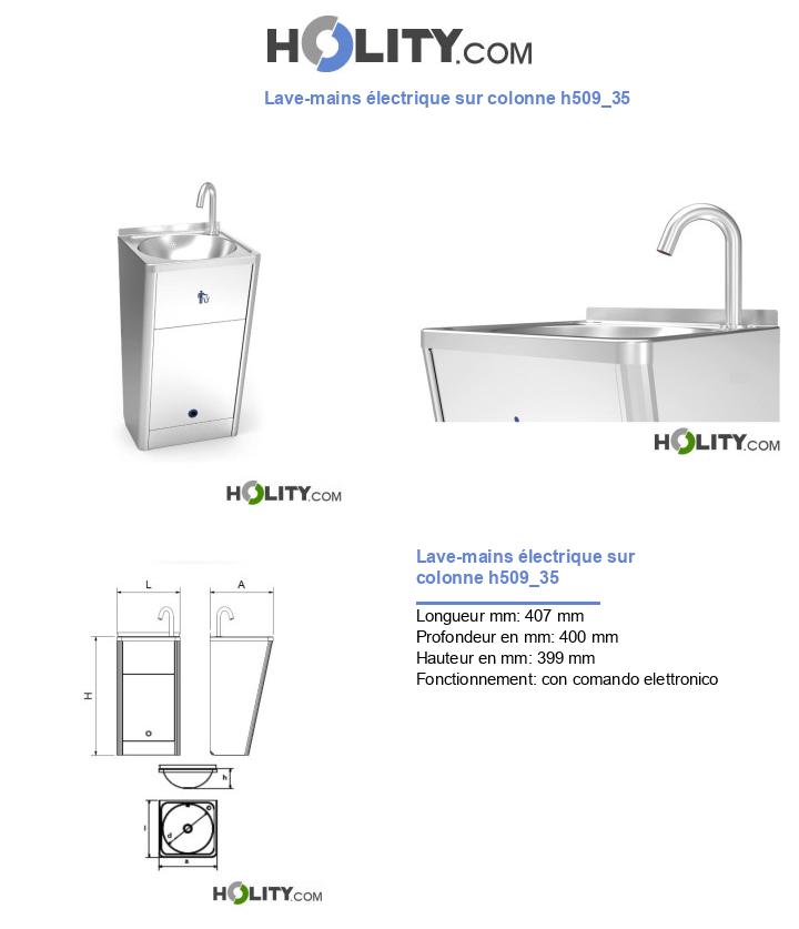 Lave-mains électrique sur colonne h509_35