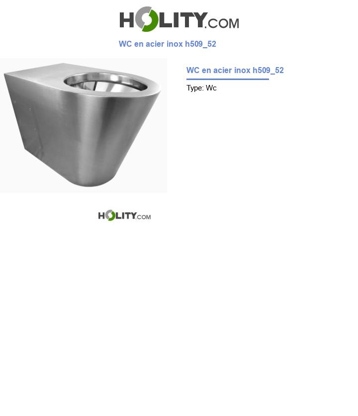 WC en acier inox h509_52