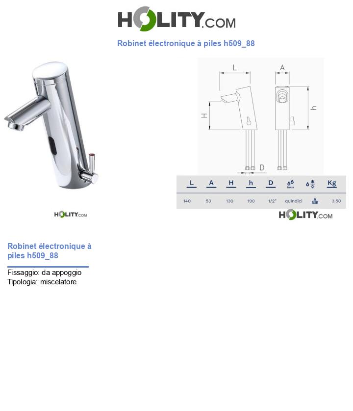 Robinet électronique à piles h509_88