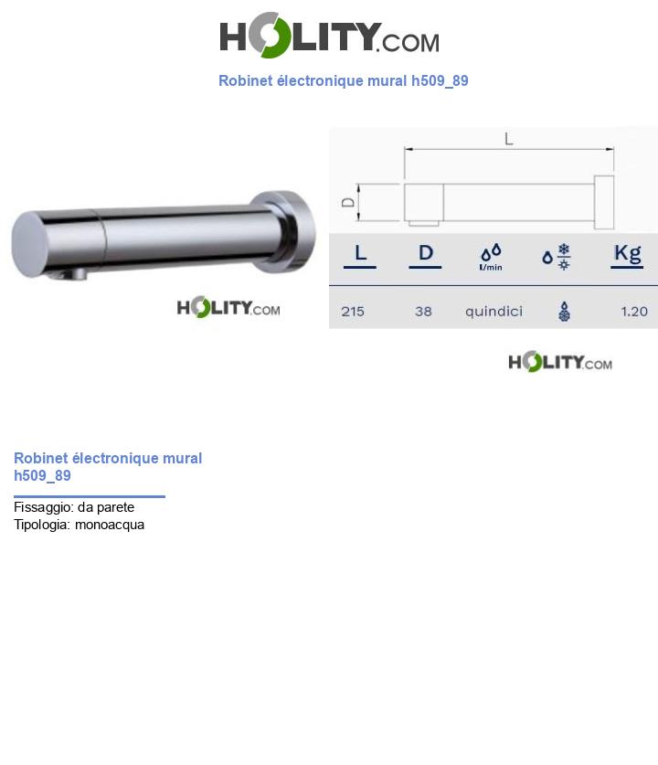 Robinet électronique mural h509_89