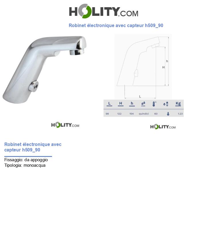 Robinet électronique avec capteur h509_90