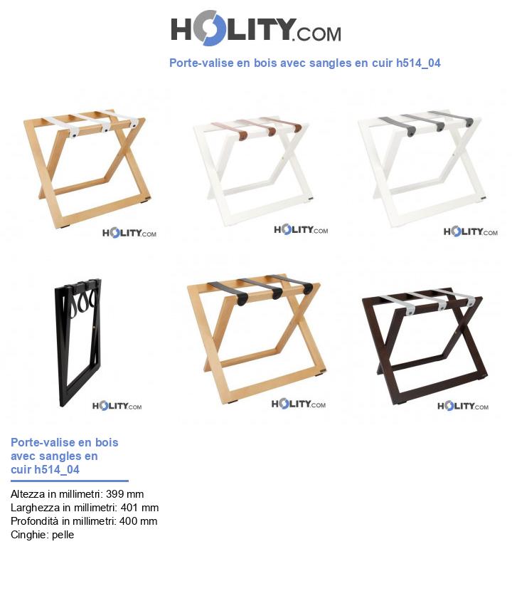 Porte-valise en bois avec sangles en cuir h514_04