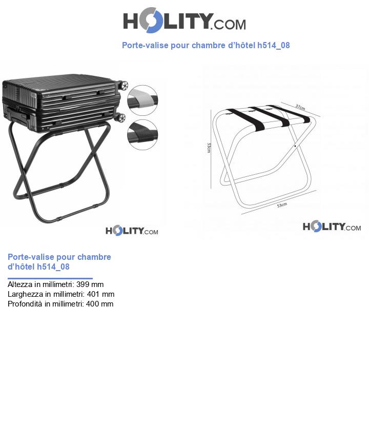 Porte-valise pour chambre d’hôtel h514_08