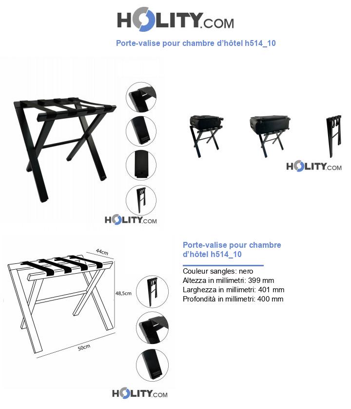 Porte-valise pour chambre d’hôtel h514_10