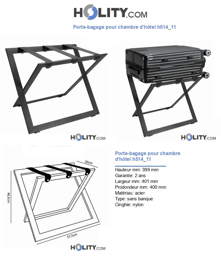 Porte-bagage pour chambre d'hôtel h514_11