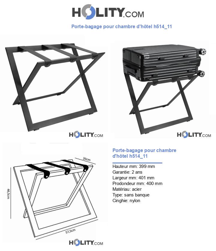 Porte-bagage pour chambre d'hôtel h514_11