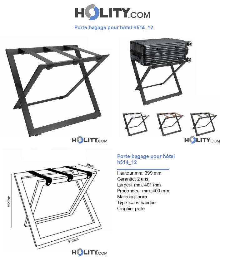 Porte-bagage pour hôtel h514_12