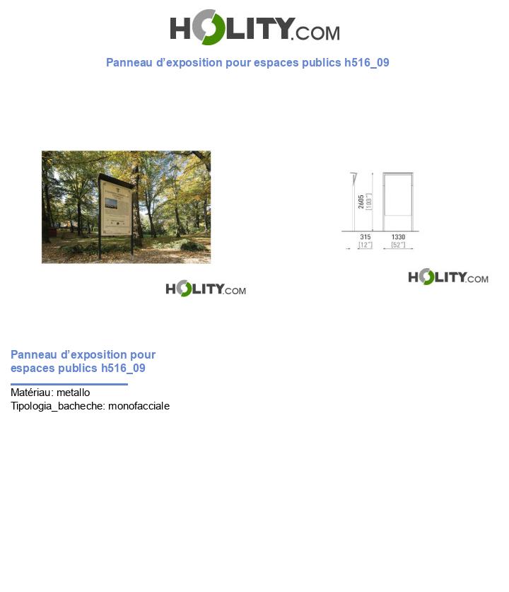 Panneau d’exposition pour espaces publics h516_09