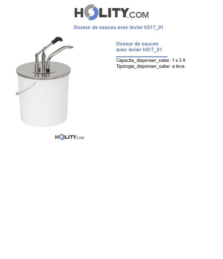 Doseur de sauces avec levier h517_01