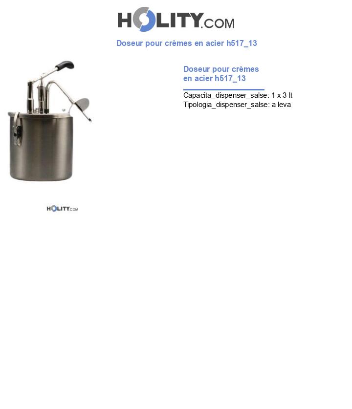 Doseur pour crèmes en acier h517_13