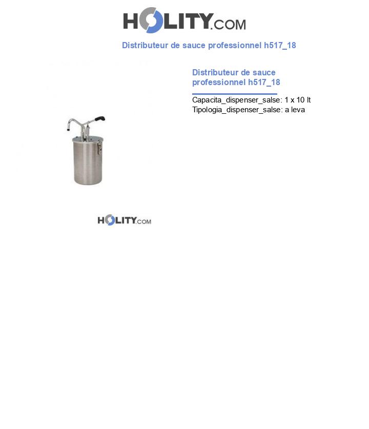 Distributeur de sauce professionnel h517_18