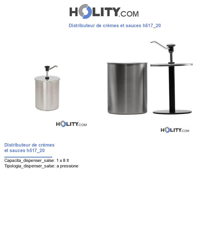Distributeur de crèmes et sauces h517_20