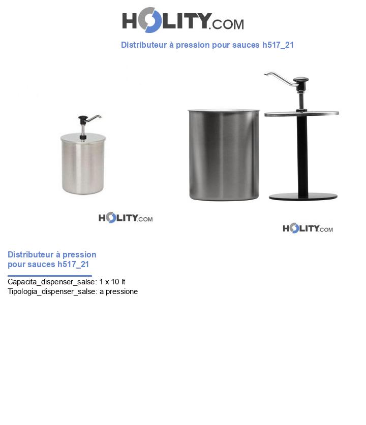 Distributeur à pression pour sauces h517_21