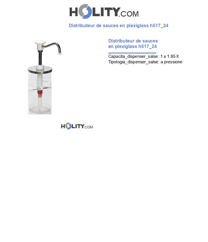 Distributeur de sauces en plexiglass h517_24