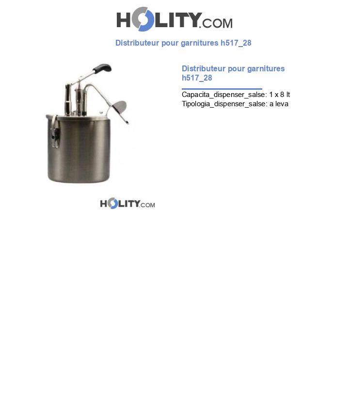 Distributeur pour garnitures h517_28