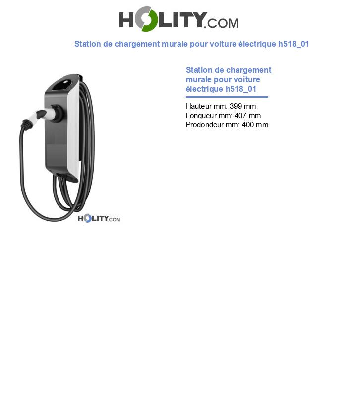 Station de chargement murale pour voiture électrique h518_01