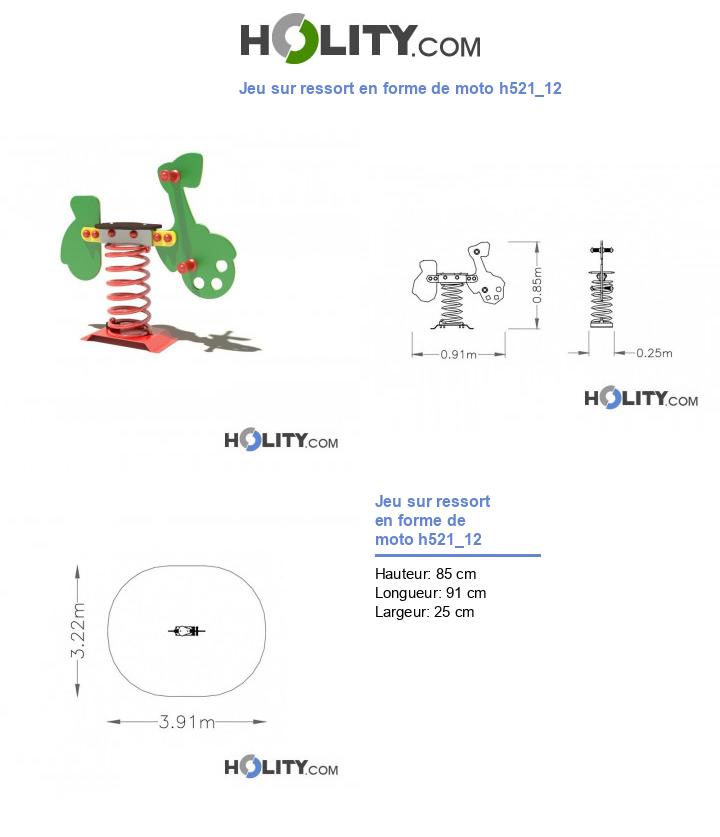 Jeu sur ressort en forme de moto h521_12