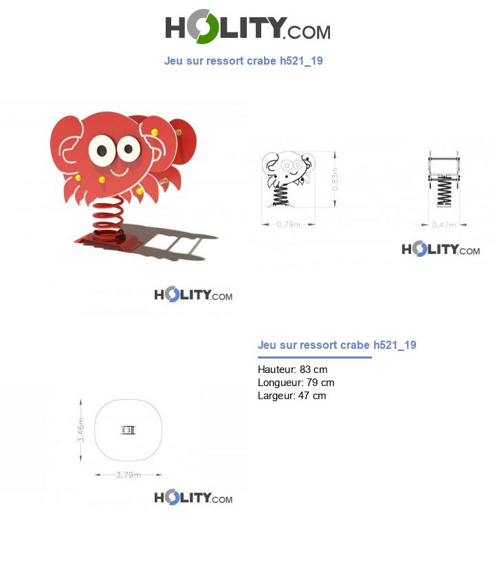 Jeu sur ressort crabe h521_19