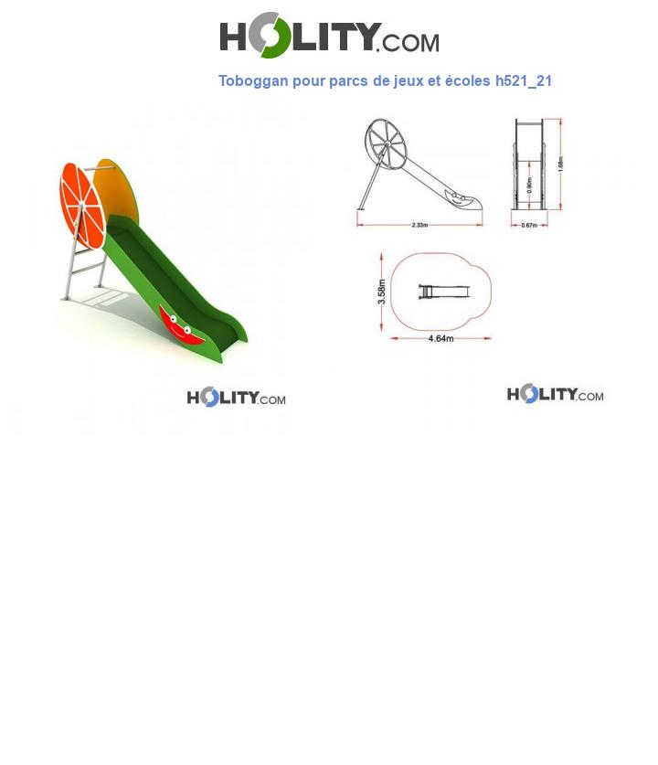 Toboggan pour parcs de jeux et écoles h521_21