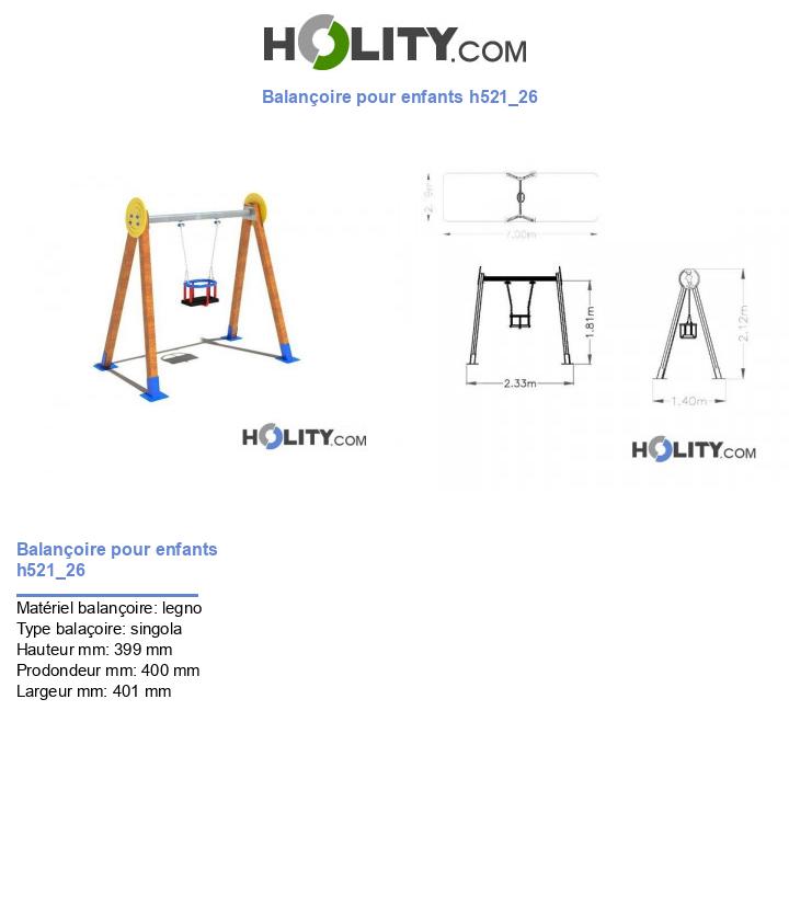 Balançoire pour enfants h521_26