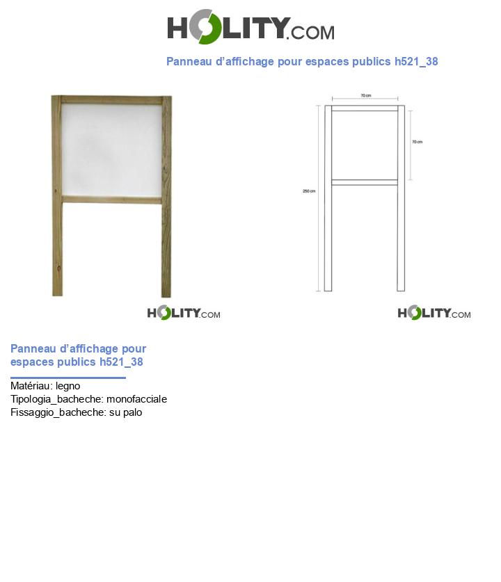 Panneau d’affichage pour espaces publics h521_38