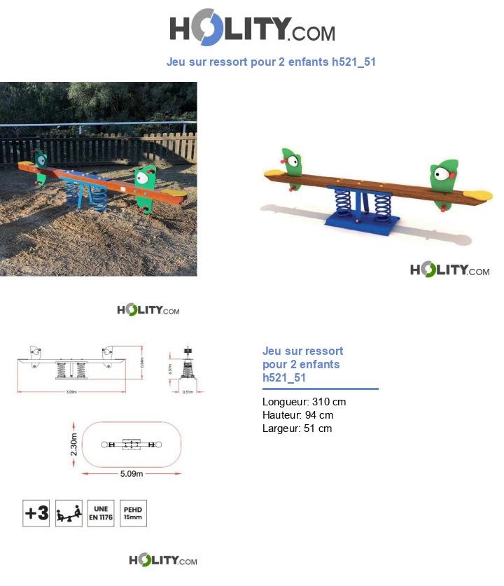 Jeu sur ressort pour 2 enfants h521_51