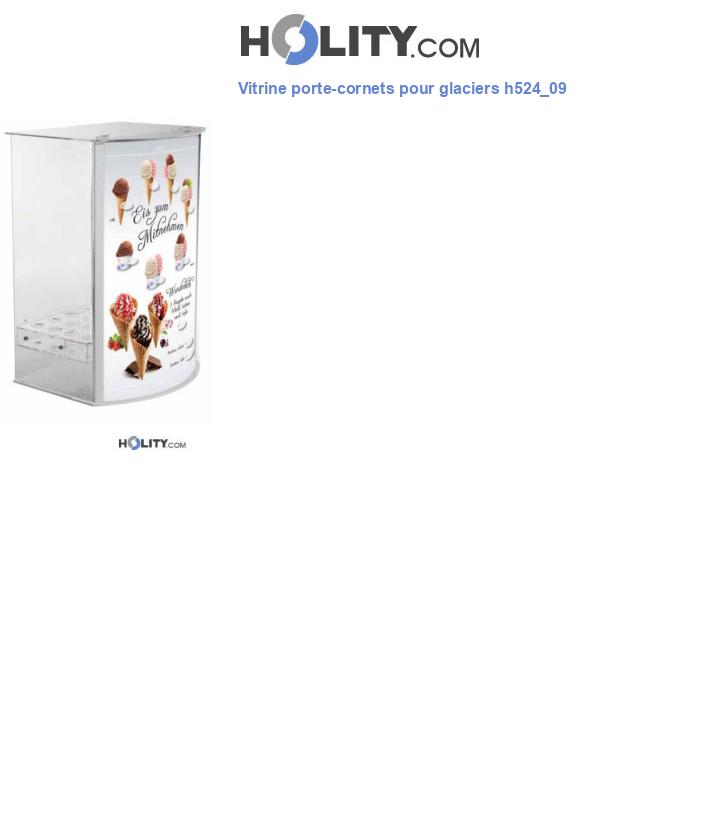 Vitrine porte-cornets pour glaciers h524_09