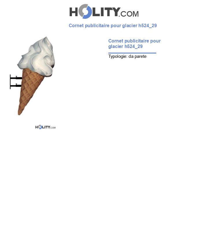 Cornet publicitaire pour glacier h524_29