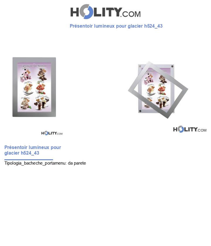 Présentoir lumineux pour glacier h524_43