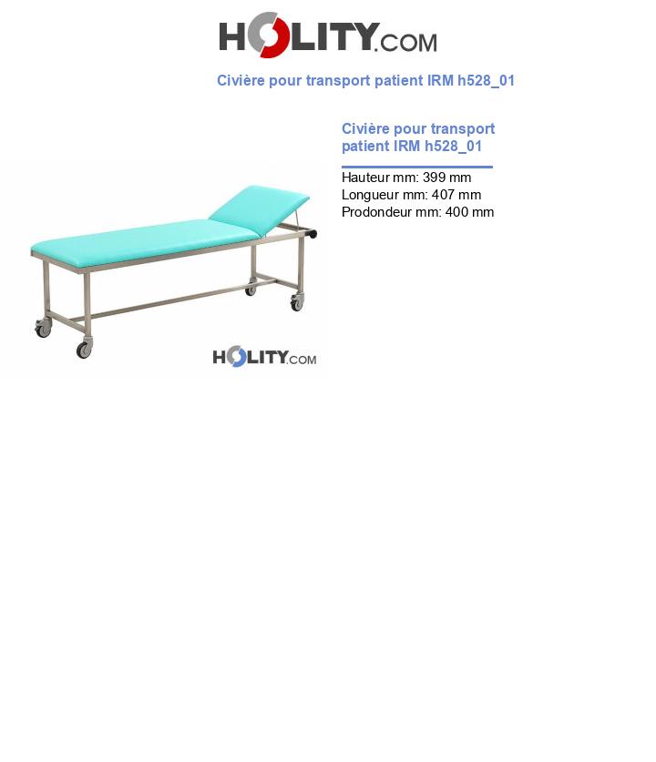 Civière pour transport patient IRM h528_01