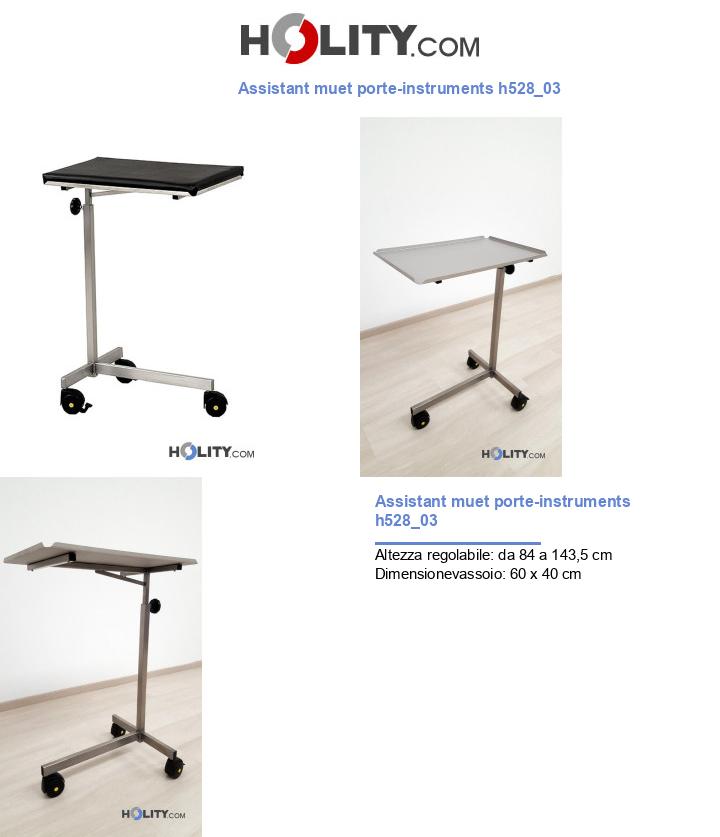Assistant muet porte-instruments h528_03