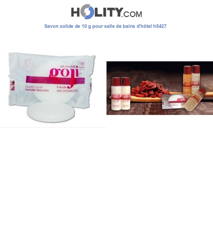 Savon solide de 10 g pour salle de bains d'hôtel h5427
