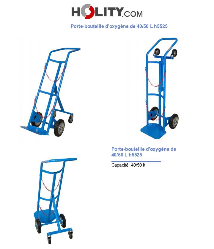 Porte-bouteille d'oxygène de 40/50 L h5525